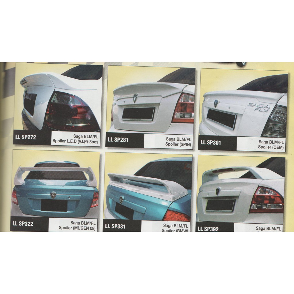 Proton Saga Blm Fl Flx Spoiler Shopee Malaysia