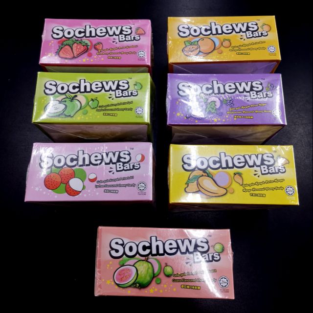 CHILDHOOD 80PCS SOCHEWS BARS STRAWBERRY/APPLE/LAICI/GRAPE