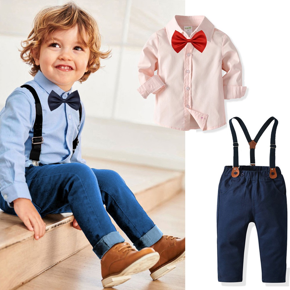 Fairy Baby Baby Boy Formal Outfit Short Sleeve Tuxedo Gentleman Suit 