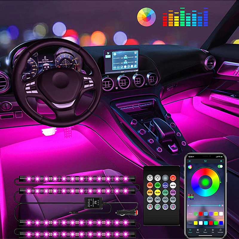RGB/RGBIC Dream Colour Car Atmosphere Lights APP Control 918 LEDs Car