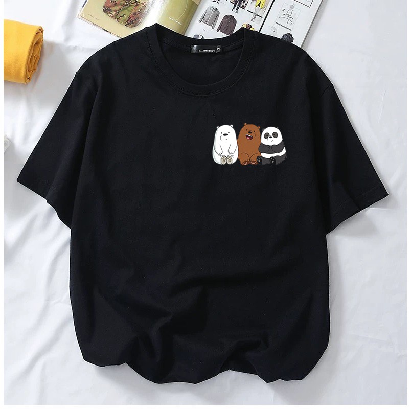 <myBHAJU> WE BEAR THREE BEARS COMEL T-SHIRT 100% COTTON SHORT SHIRT/SAIZ XXS-XXL/FAMILY/UNISEX/Women/Men/CHEAP/SOFT
