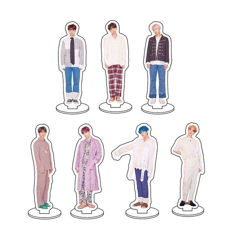 Kpop BTS Photo Stand Mini Acrylic Standee Figure Cute Standing Desk ...