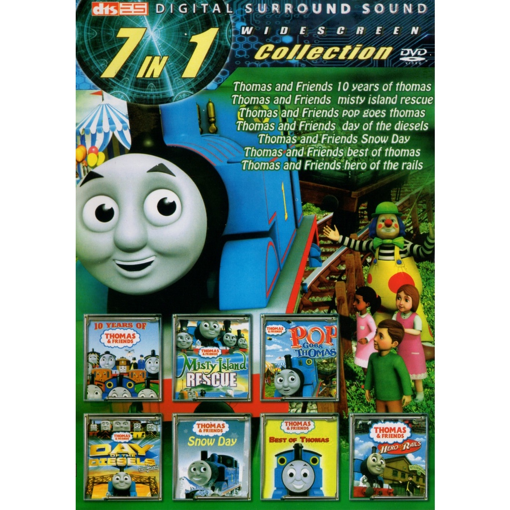 DVD Movie English Cartoon Thomas & Friends 7 In 1 Collection J 1583 |  Shopee Malaysia