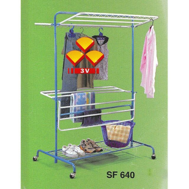 3V OUTDOOR CLOTHS HANGER  DRYING CLOTH RACK RAK  SIDAI 