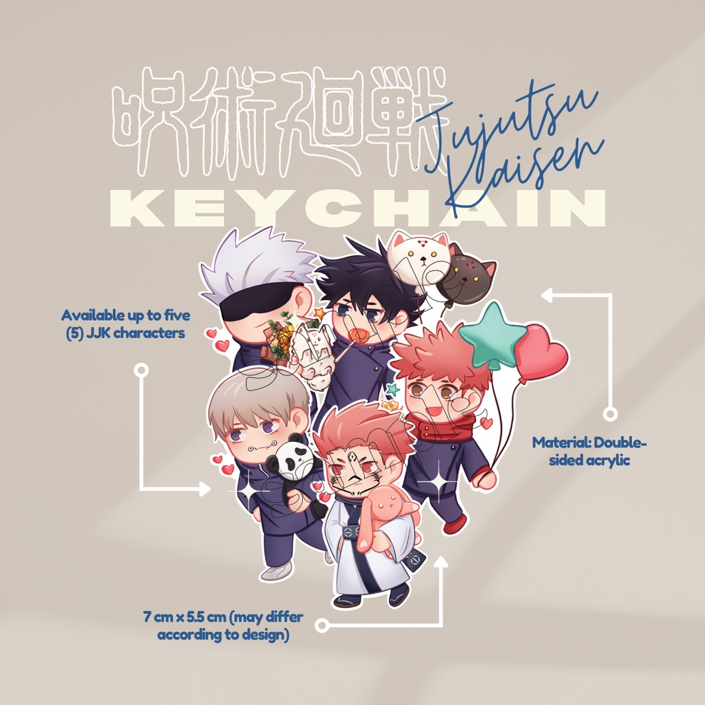 JUJUTSU KAISEN Keychain Shopee Malaysia