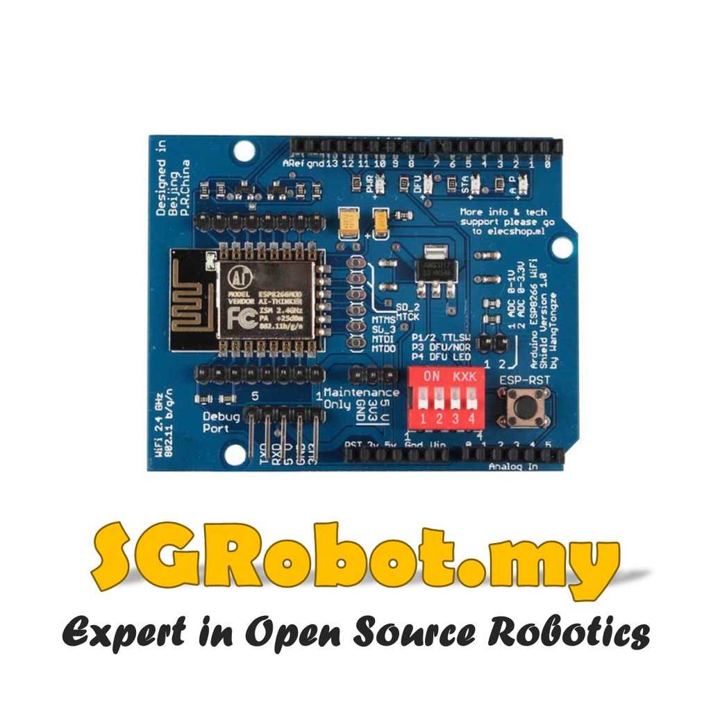 Esp8266 Serial Wifi Shield Extend Board For Arduino Uno R3