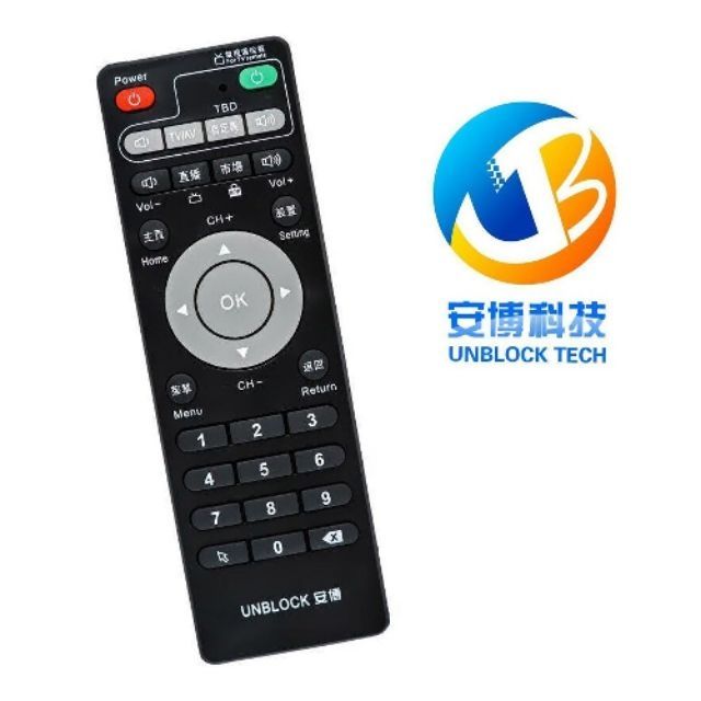 PROS Original Remote Control for 安博盒子 Unblock Tech TV Box PRO2