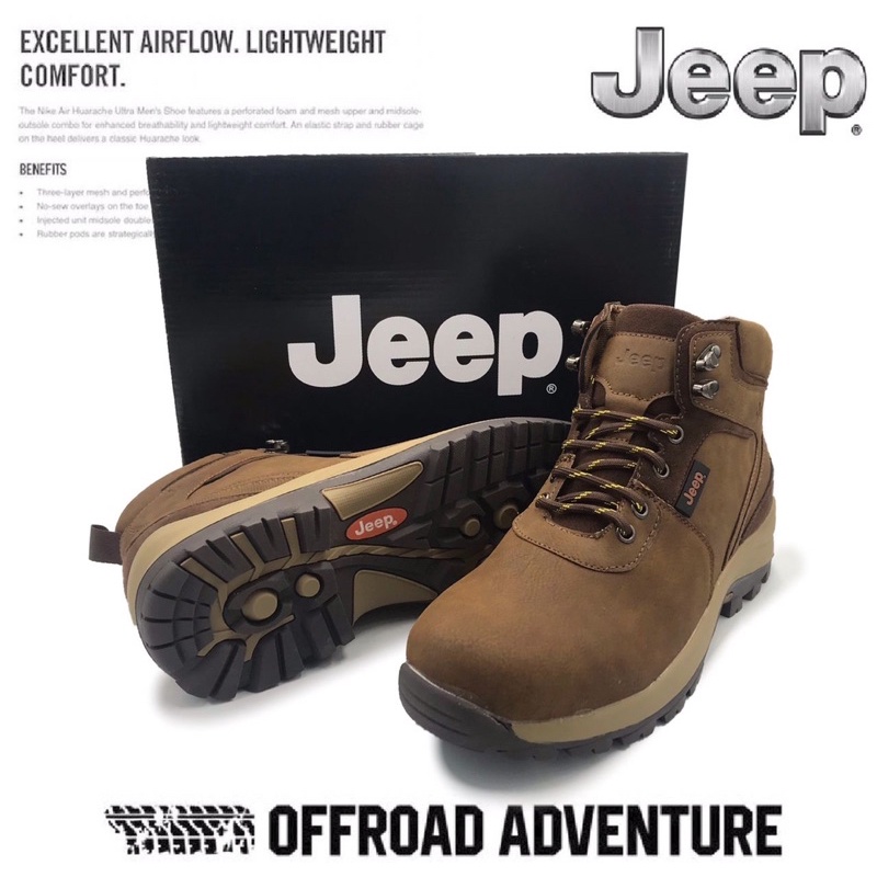 Jeep Highly Recommended Hiking 4x4 Adventure Boots / Kasut Jeep Boot Gaya  Selesa Premium Quality Sebaya Timberland | Shopee Malaysia