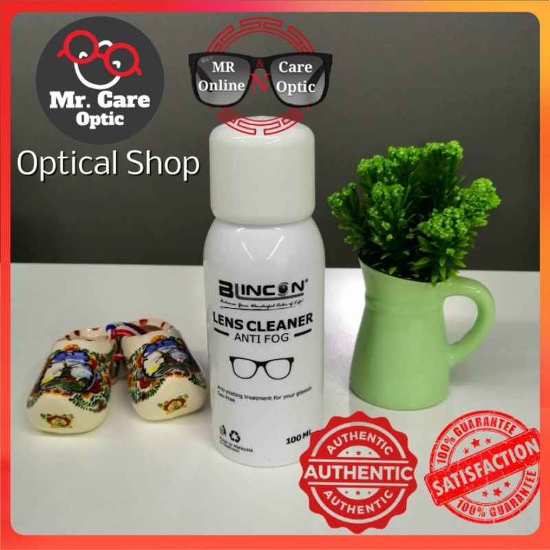 Blincon AntiFoggy Lens Cleaner Spray Cermin Mata 100ml, Glasses Spray