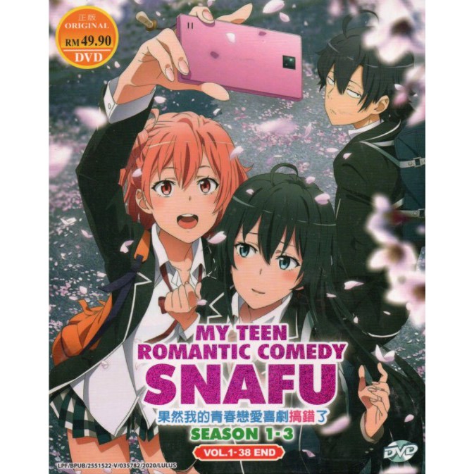 Anime DVD My Teen Romantic Comedy SNAFU Season 1-3  End | Shopee  Malaysia