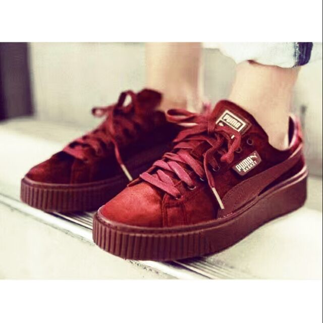 puma platform velvet