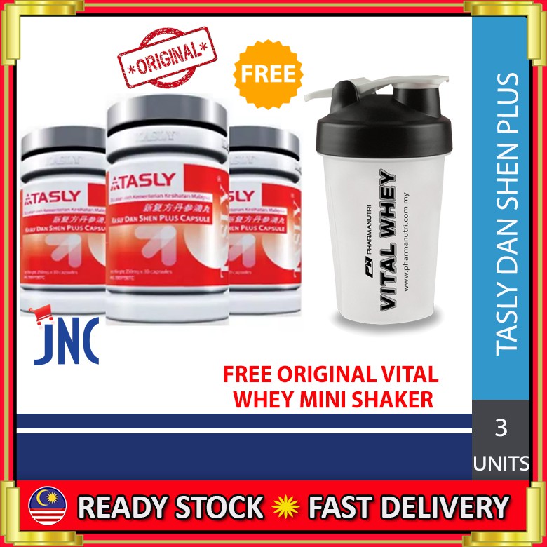 Tasly Danshen Plus 30 Caps X 3 Bottles New Stocks 100 Original Free Shipping Free Shaker 复方丹参滴丸