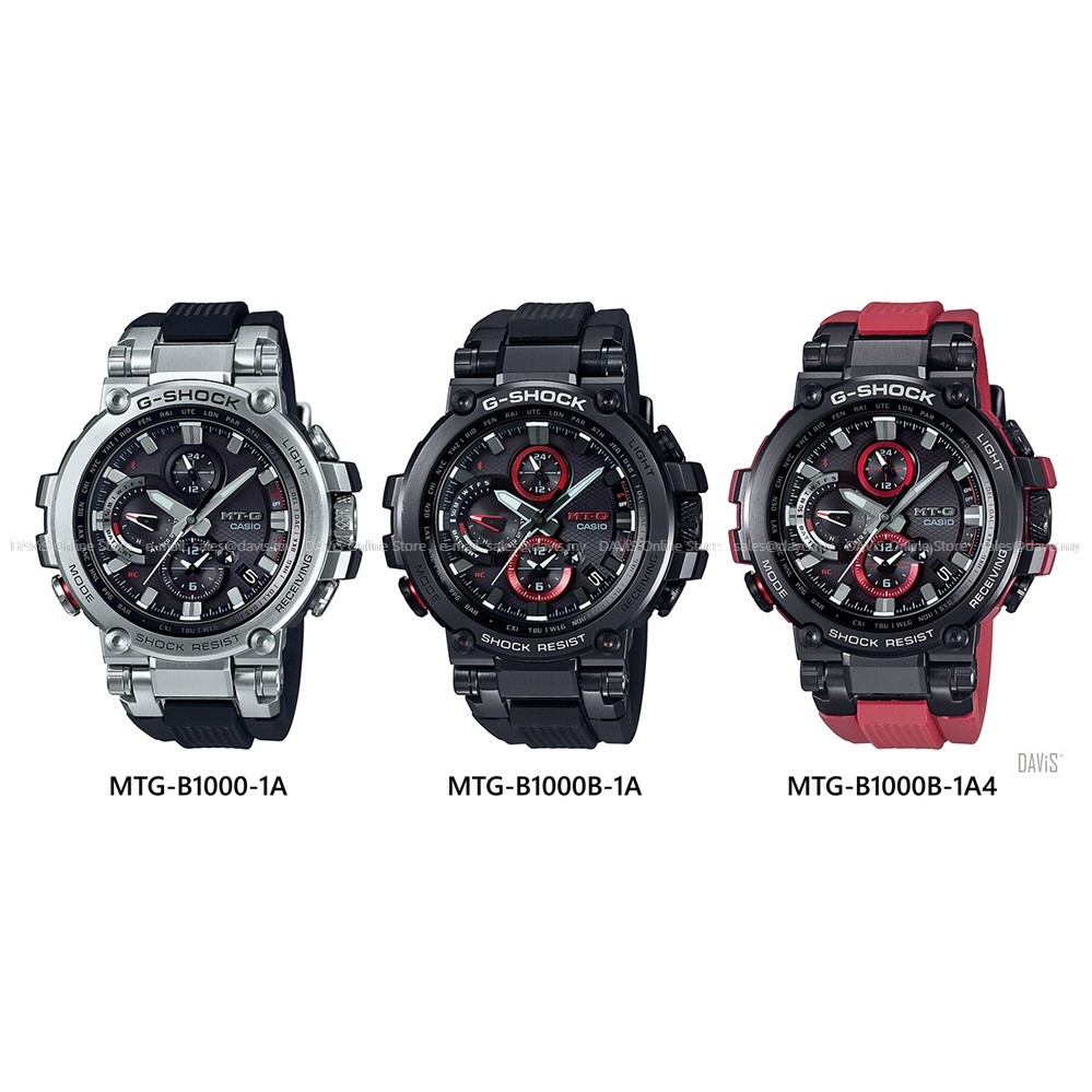 Casio Mtg B1000 Mtg B1000b G Shock Mt G Solar Bluetooth Resin Strap Original Shopee Malaysia