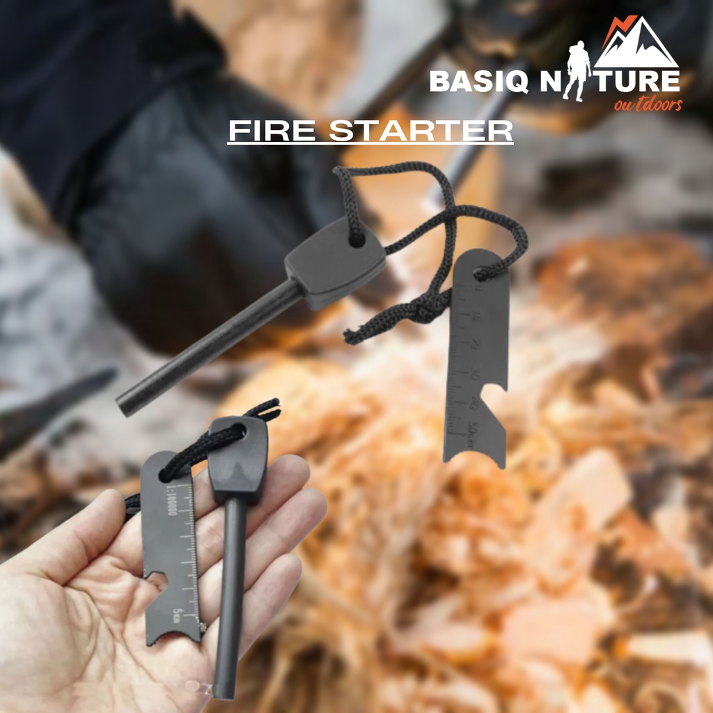 BasiqNature Outdoor Survivor Fire Starter Kit Tools