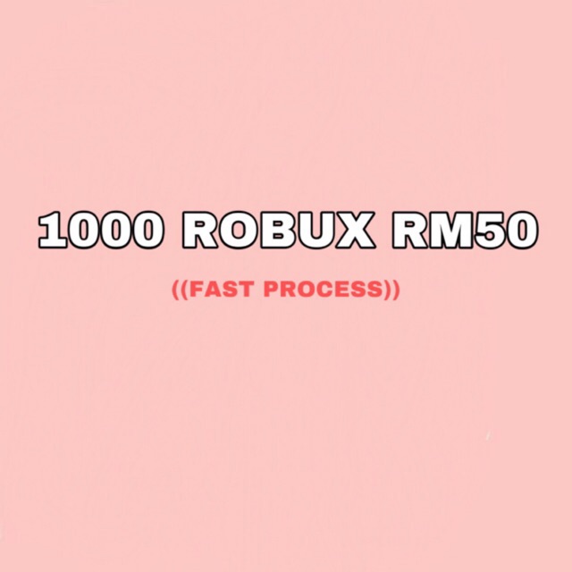 1000 Robux Rm50 Cheap Llmlted Tlme Shopee Malaysia - robux cheap 80 for rm4 shopee malaysia