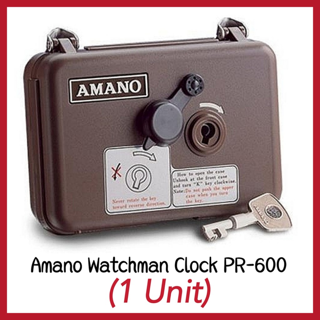 (1 Unit) PR600 Amano Watchman's Clock Shopee Malaysia