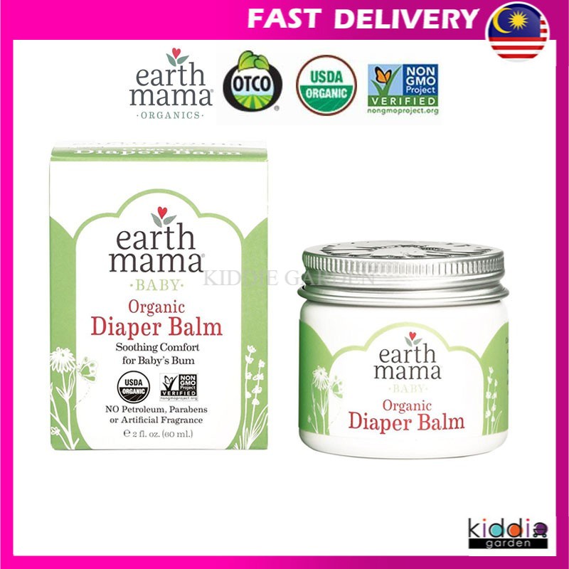 Kiddie Garden EARTH MAMA Organics Diaper Balm Baby Organic Diaper Balm