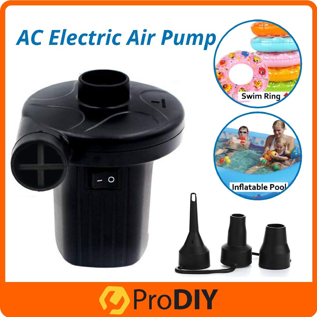 Portable Air Inflatable Pump AC Electric Air Pump Inflation Pump Deflate Air Bed Mattress Sofa Swimming Pool Float Pam