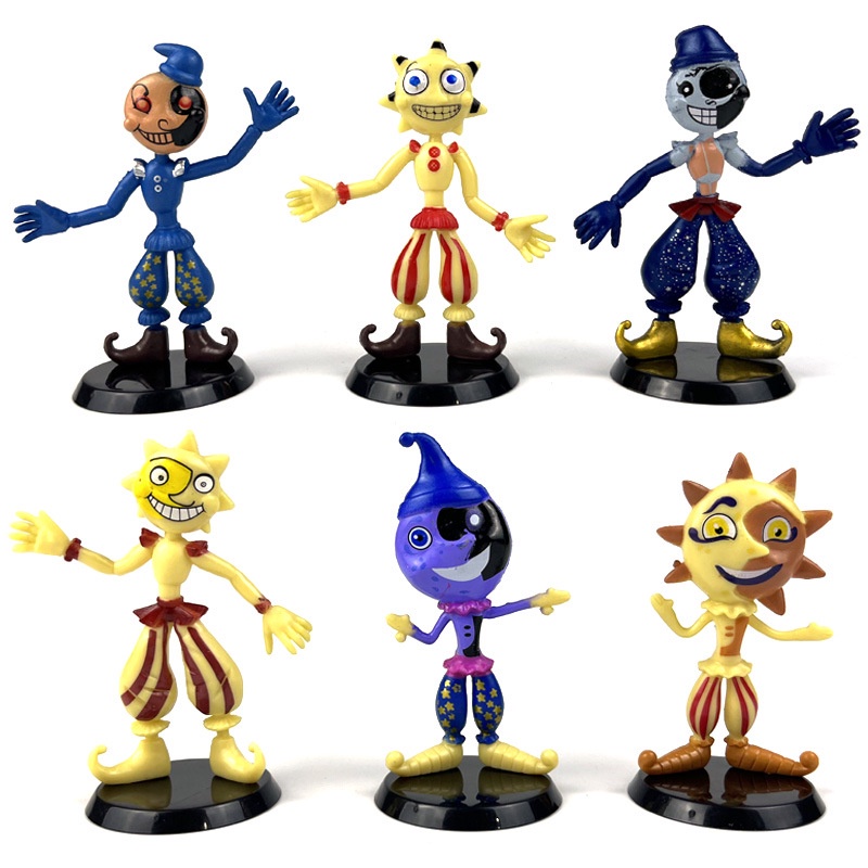 6pcs/set FNAF Toy Security Breach Five Nights At Freddys Action Figure