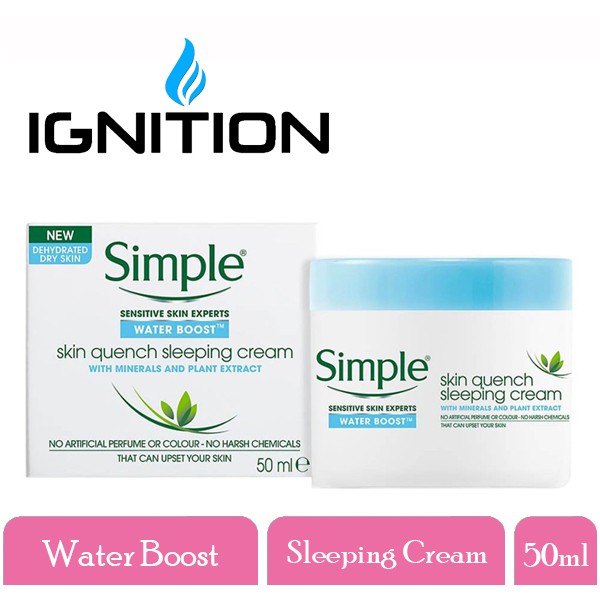 simple quench sleeping cream
