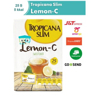 Tropicana Slim Lemon Sugar C Sweetener 25 Sachet Box Diet Keto Diabetes