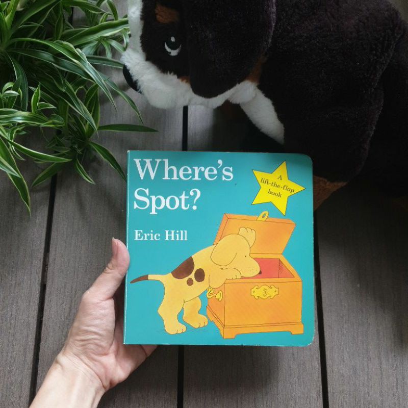 Where's Spot? lift a flap book by Eric Hill and Spot Library Series (Board Book）