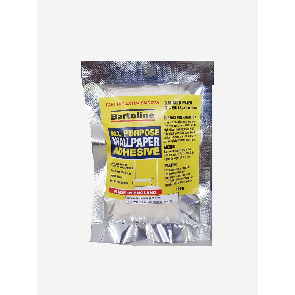 READYSTOCK Bartoline all purpose wallpaper adhesive +  kit | Shopee  Malaysia