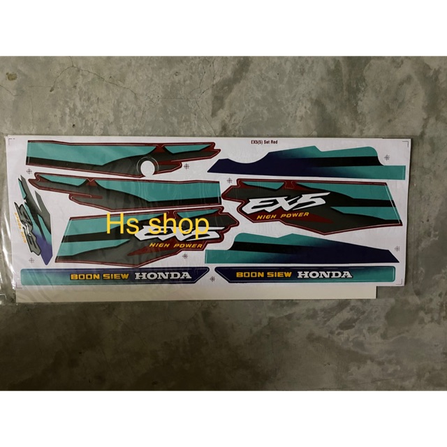 Suitable For Honda Ex5 Dream Ex5 High Power Body Sticker Body Stripe 5 Ori Design Made In Malaysia Shopee Malaysia