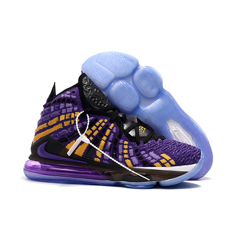 purple and yellow lebron 17