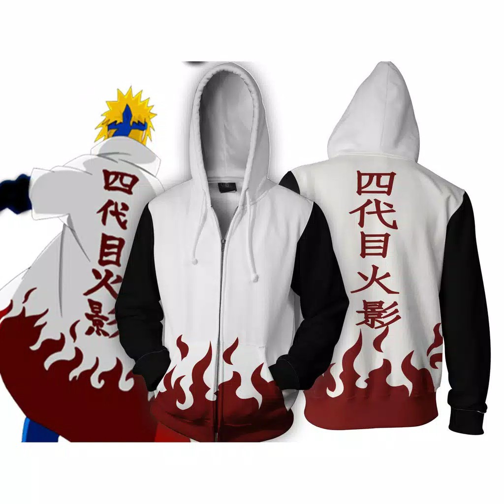 Hokage Jacket Naruto Jacket Samehadaku Anime Jacket Yondaime Jacket Shopee Malaysia