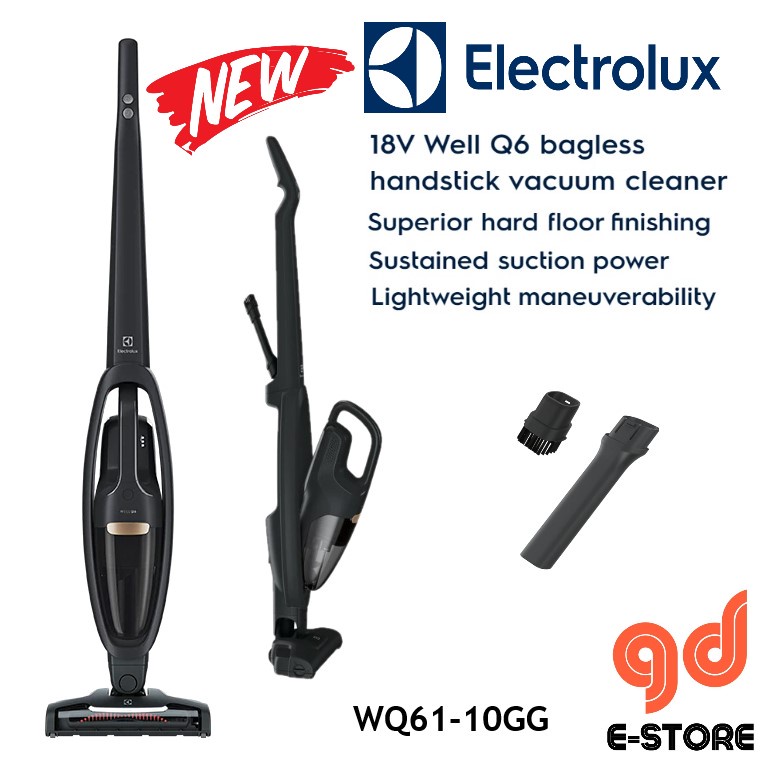 Electrolux WQ6110GG Cordless Vacuum Cleaner Well Q6 Electric Broom