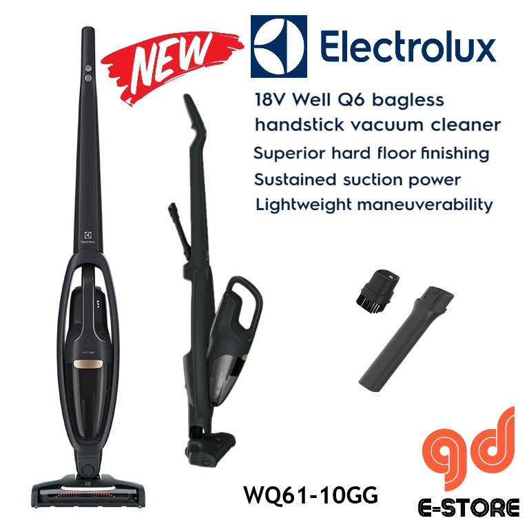 Electrolux WQ61-10GG Cordless Vacuum Cleaner Well Q6 Electric Broom ...