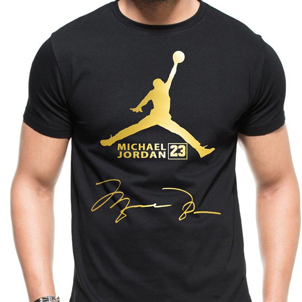 gold jordan t shirt