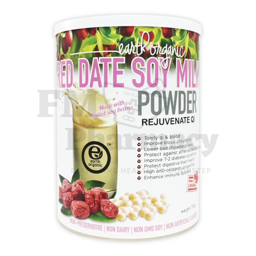 Earth Organic Red Date Soy Milk Powder 750g | BeeCost