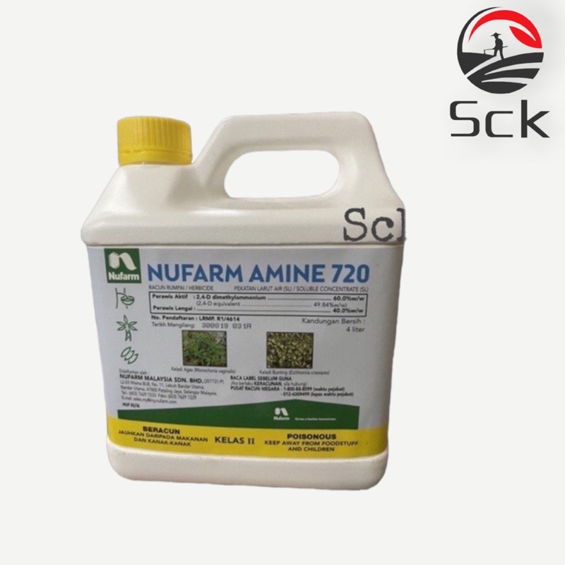 Nufarm Amine 720 4Liter/Racun Rumput Herbicide | Shopee Malaysia