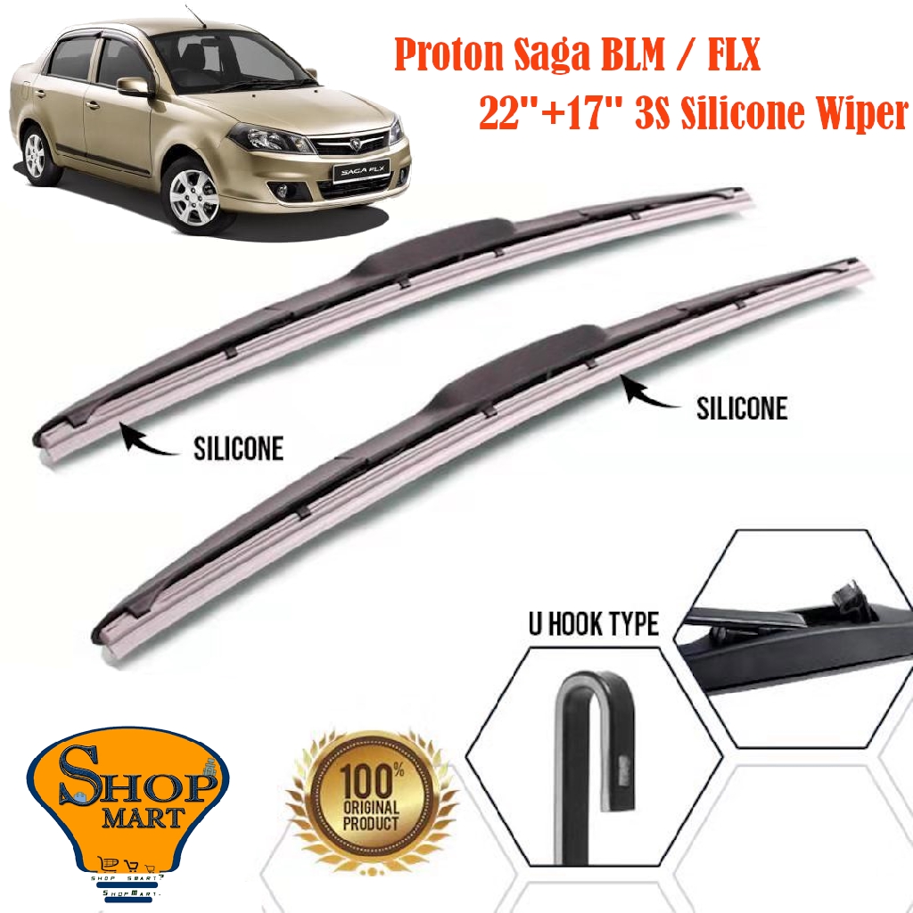 Proton Saga BLM Wiper 3S Silicone Wiper Mugen Silicone Wiper Hybrid