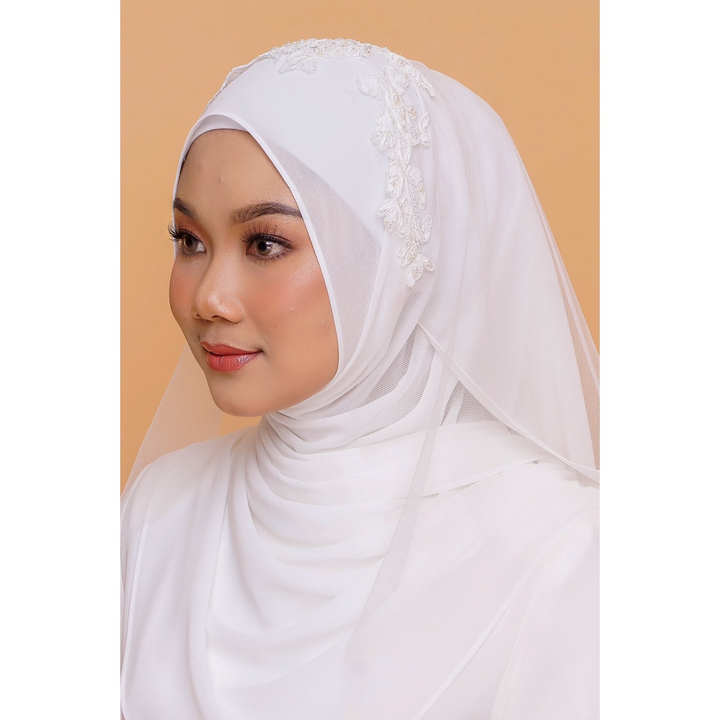 [READY STOCK] Zira Veil By Adoria - Veil Pengantin Veil Nikah Veil Off ...