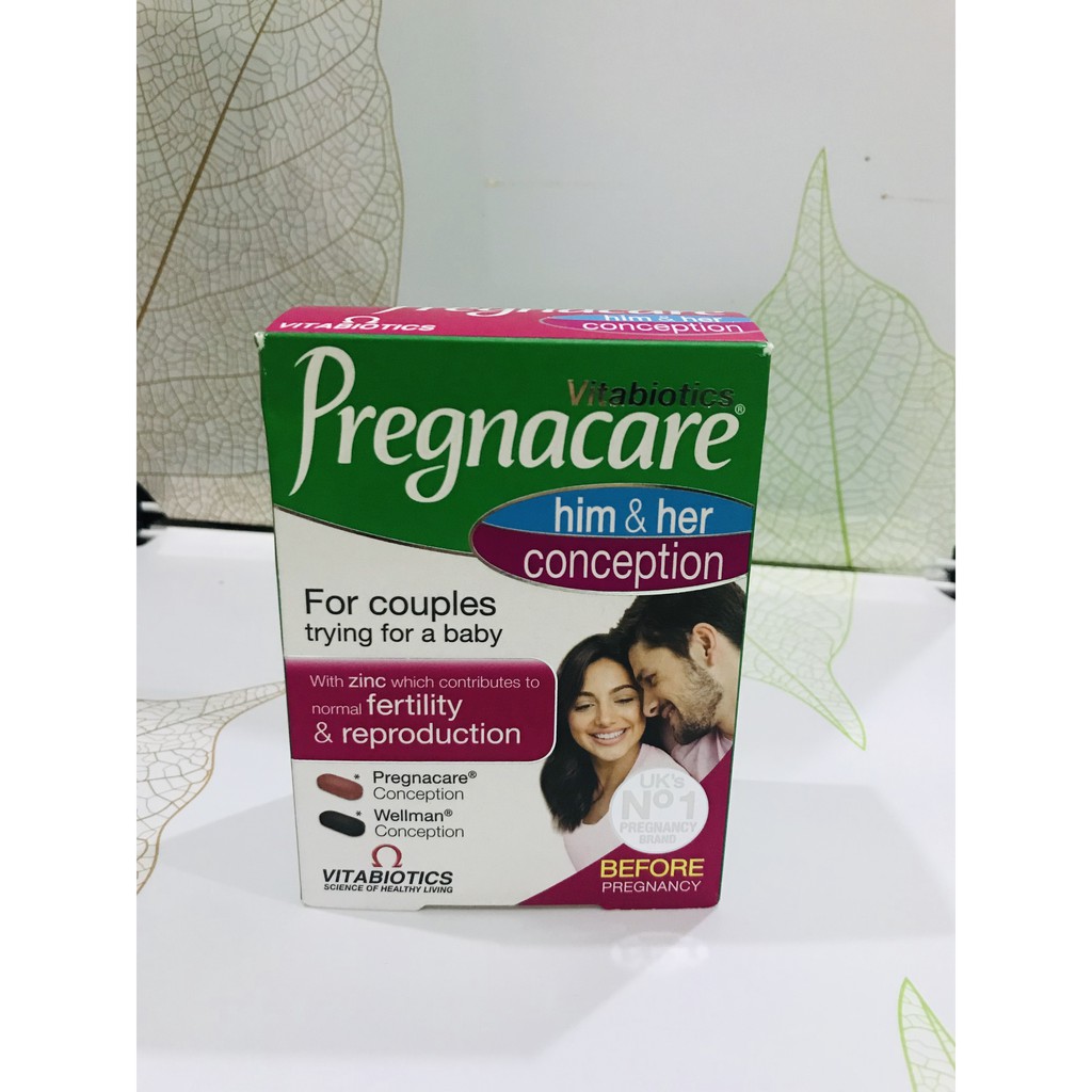 Readystock Vitabiotics Pregnacare Him Her Conception 60 Tablets Shopee Malaysia