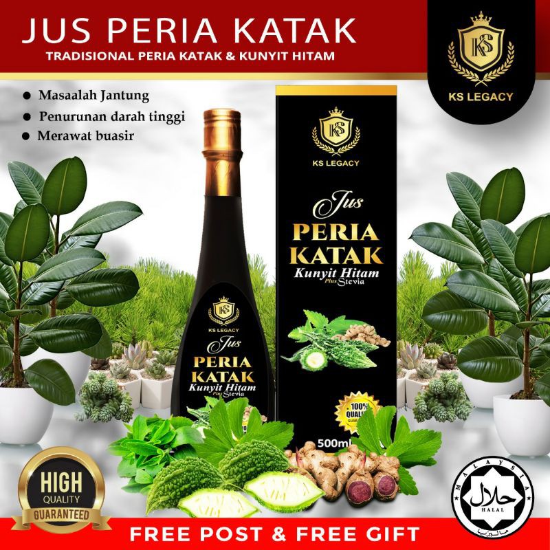 JUS PERIA KATAK plus KUNYIT HITAM penawar Kencing Manis Darah 