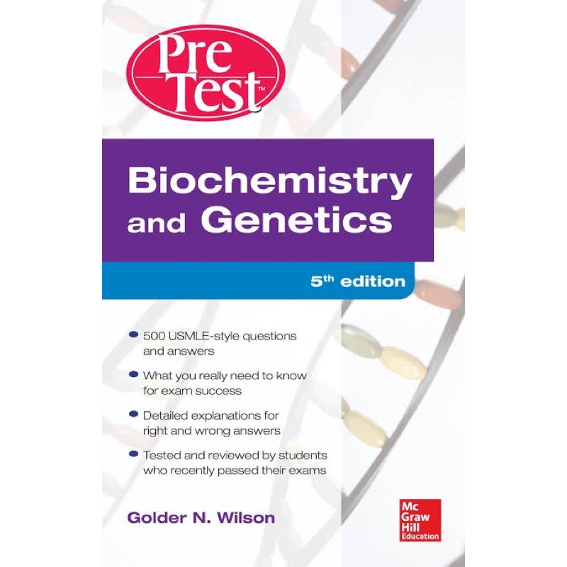 PRE TEST BIOCHEMISTRY AND GENETICS COILBIND BOOKLET