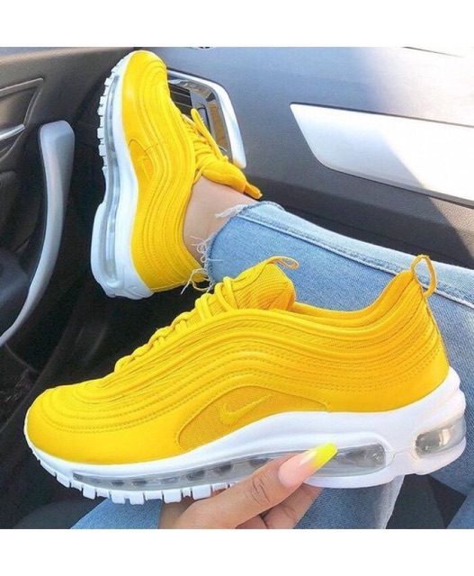yellow and white air max 97