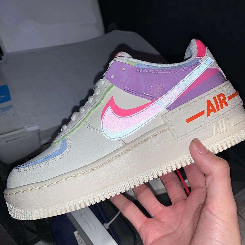 nike pink shadow air force 1