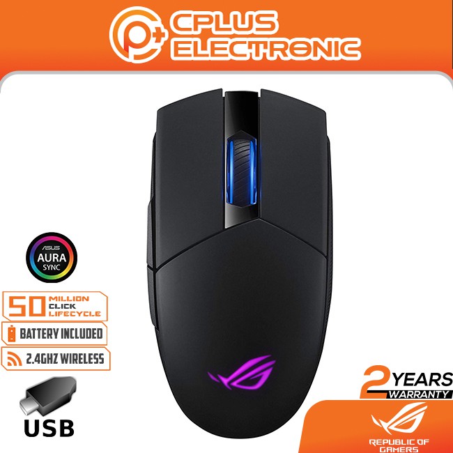 Asus Rog Strix Impact Ii Wireless Gaming Mouse With 16 000 Dpi 5 Programmable Buttons Rgb Lighting Lightweight Shopee Malaysia