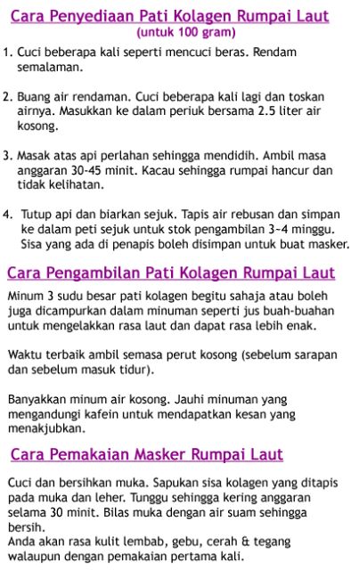 Rumpai Laut Collagen Asli Shopee Malaysia