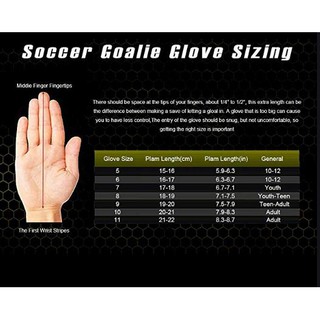 goalkeeper glove sizing