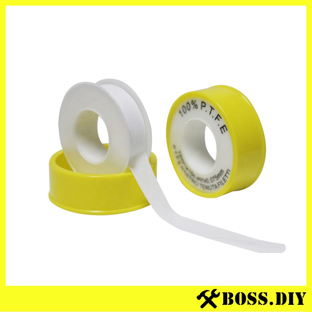 Yellow Cover PTFE Thread Seal Tape Water Plumber Teflon Tape Sink Bib