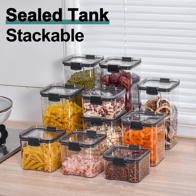Food Storage Tank Container Airtight Cans Plastic Storage Boxes