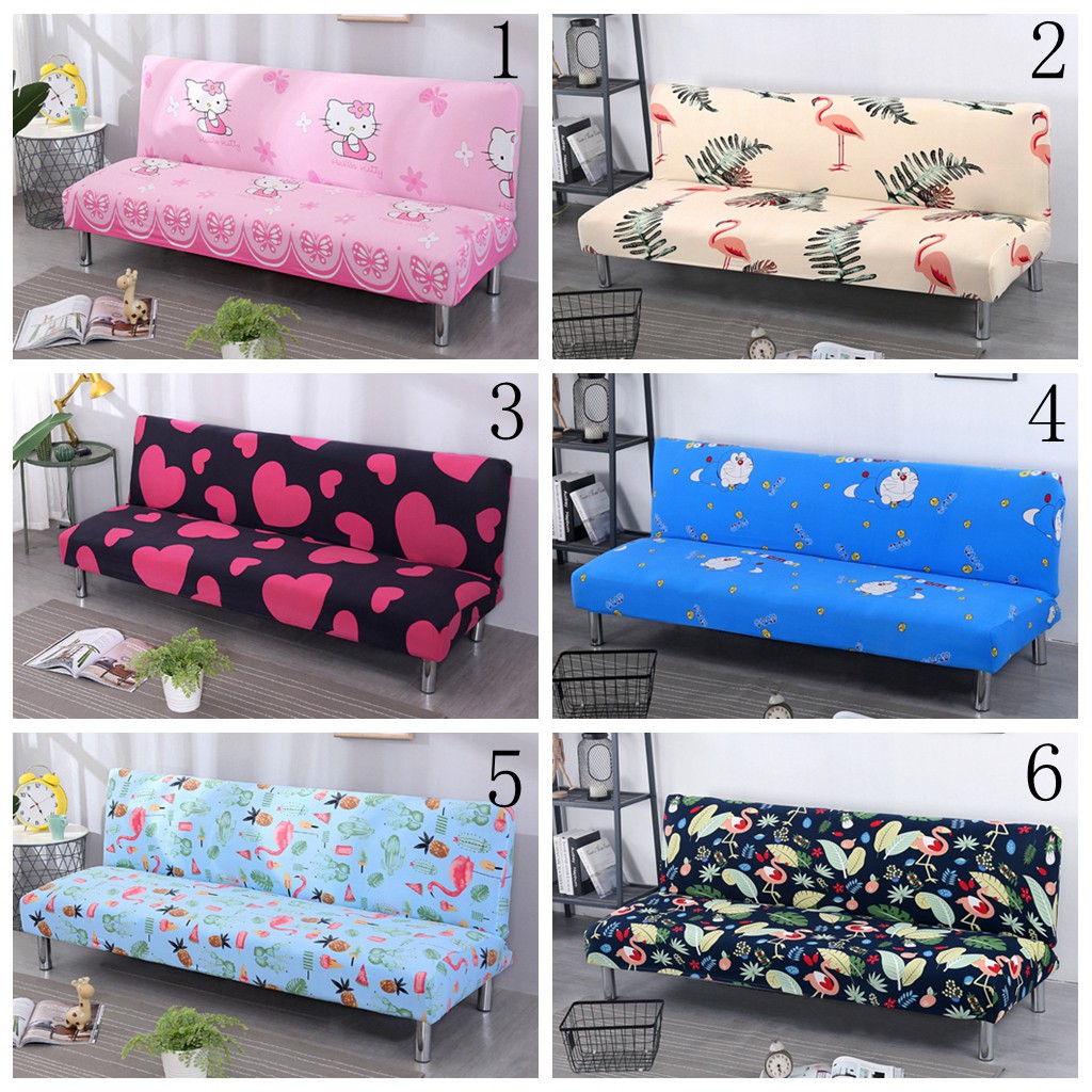 Sarung Sofa Bed Cover Stretch Couch Slipcover No-handrail