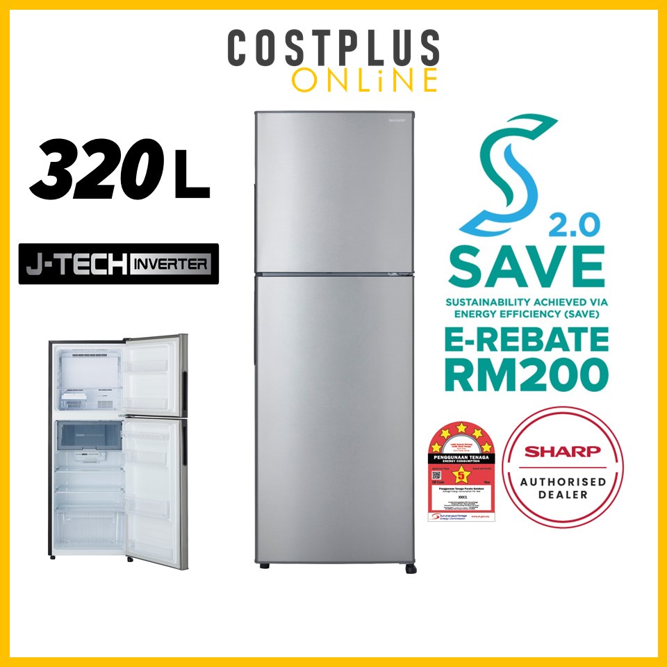 sharp fridge 320l