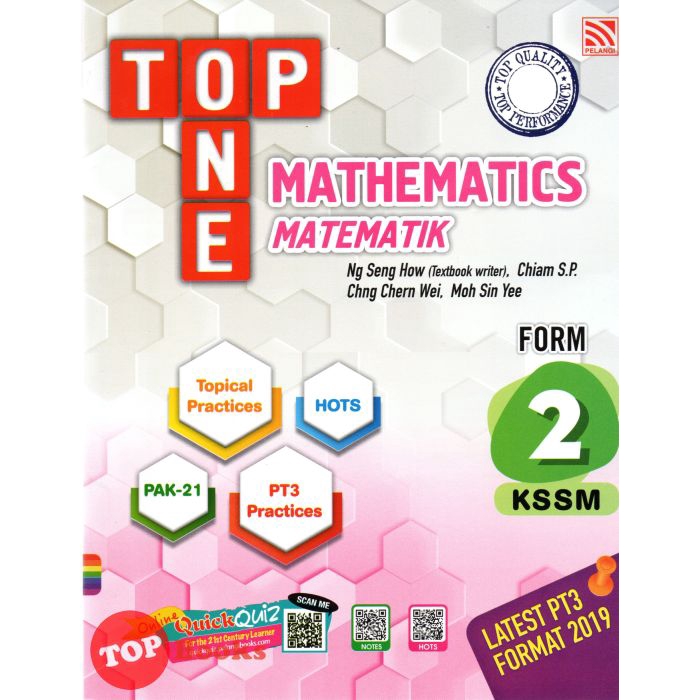 Buy Topbooks Pelangi Top One Mathematics Form 2 Kssm Dwibahasa Seetracker Malaysia